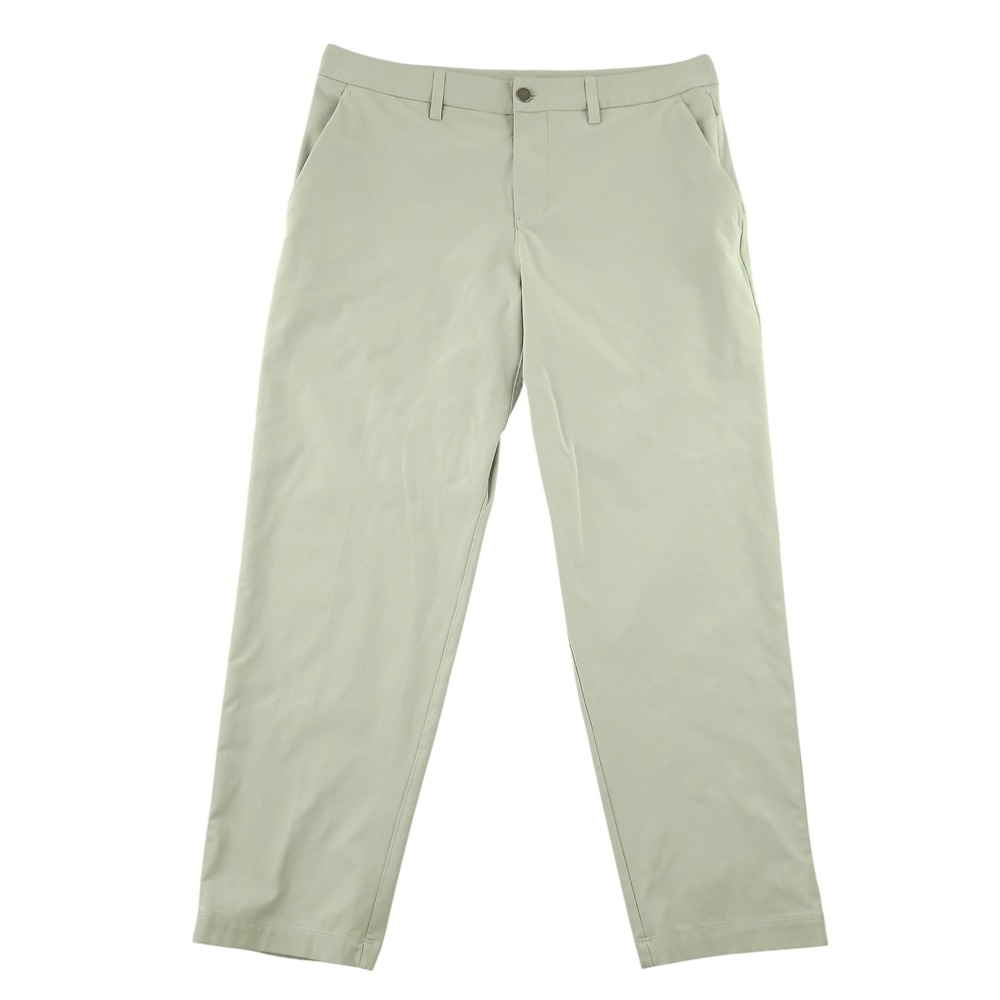 Lululemon ABC Pants Mens 35 Gray Classic Fit Microfiber Stretch Straight Leg